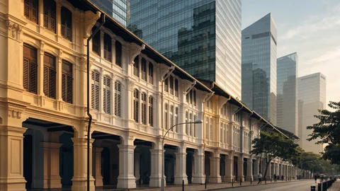 AI visual · Tanjong Pagar, not this building